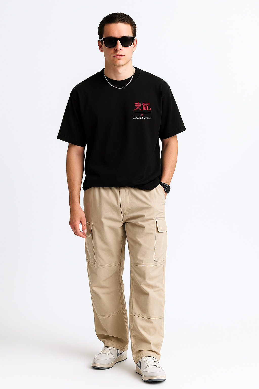 Crimson Eclipse Sovereign – Oversized Graphic Tee