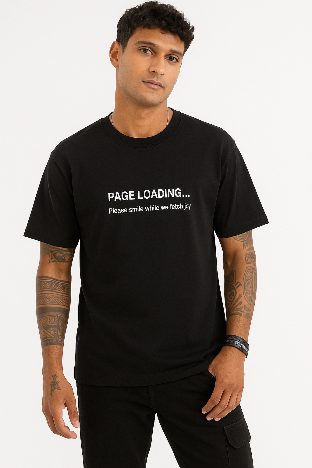 Error 404 Smiley Oversized T-shirt